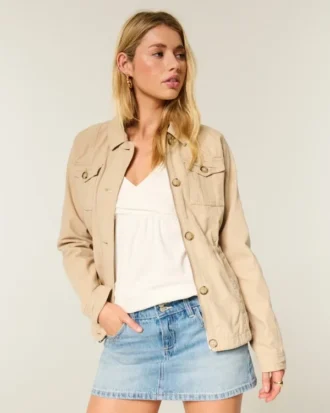Twill Y2K Military Jacket Twill Y2K Military Jacket
