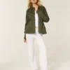 Twill Y2K Military Jacket
