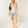 Twill Y2K Military Jacket