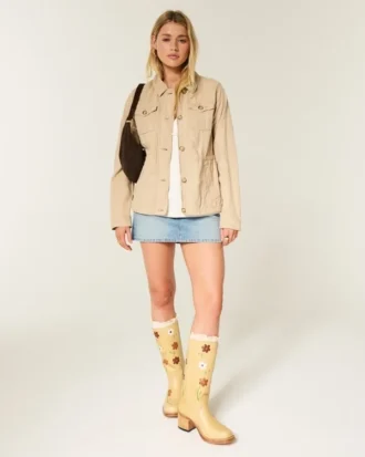 Twill Y2K Military Jacket Twill Y2K Military Jacket