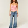 Ultra Low-Rise Dark Wash Baggy Jeans