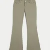 Ultra Low-Rise Embroidered Waist Flare Pants Ultra Low-Rise Embroidered Waist Flare Pants