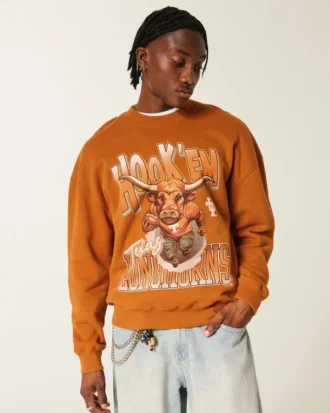University of Texas at Austin Longhorns Graphic Crew Sweatshirt
