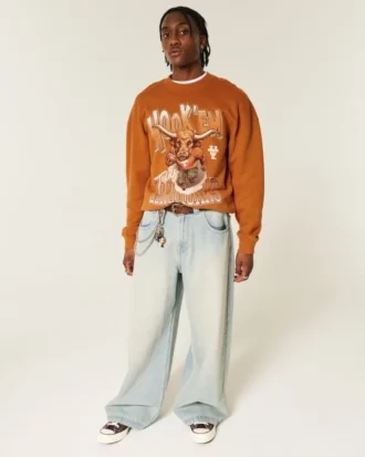 University of Texas at Austin Longhorns Graphic Crew Sweatshirt