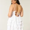 V-Neck Ruffle Babydoll Mini Dress V-Neck Ruffle Babydoll Mini Dress
