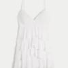 V-Neck Ruffle Babydoll Mini Dress V-Neck Ruffle Babydoll Mini Dress