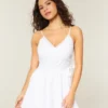 V-Neck Side Tie Romper