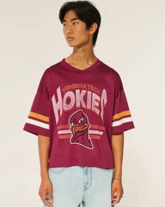 Virginia Tech Hokies Graphic Football Jersey