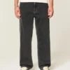 Washed Black Baggy Jeans