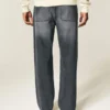 Washed Black Baggy Jeans