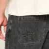Washed Black Baggy Jeans