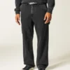 Washed Black Baggy Painter Jeans