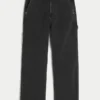 Washed Black Baggy Painter Jeans