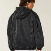 Washed Black Denim Skater Jacket