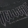 Washed Black Dodge Hellcat Graphic Baggy Jeans