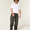 Washed Black Embroidered Snake Skater Baggy Jeans Washed Black Embroidered Snake Skater Baggy Jeans