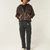 Washed Black Loose Painter Jeans