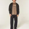 Washed Black Seamed Skater Baggy Jeans Washed Black Seamed Skater Baggy Jeans