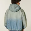 Washed Denim Skater Jacket