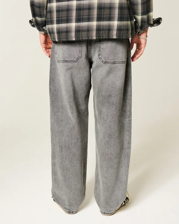Washed Gray Skater Baggy Jeans Washed Gray Skater Baggy Jeans