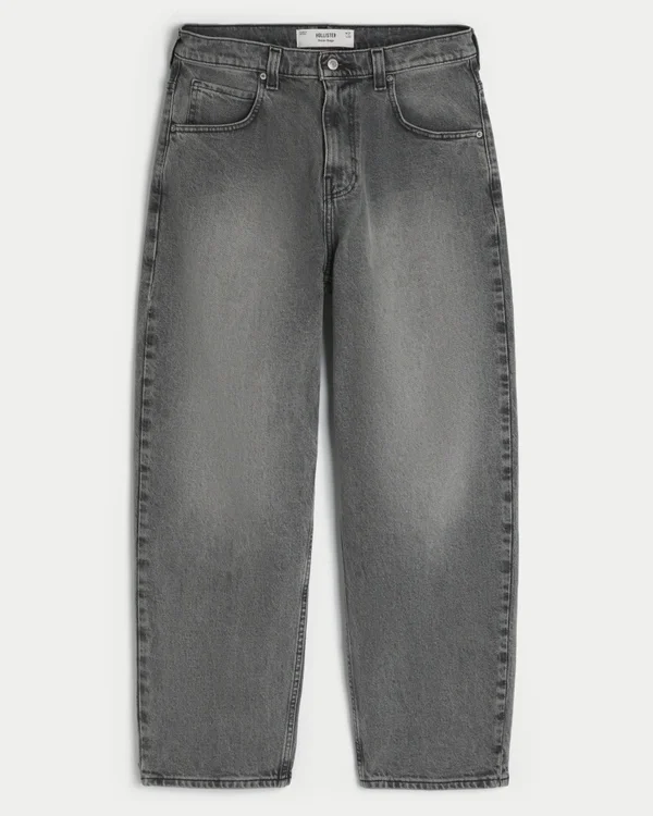 Washed Gray Skater Baggy Jeans Washed Gray Skater Baggy Jeans
