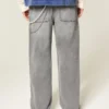 Washed Grey Baggy Jeans