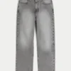 Washed Grey Baggy Jeans