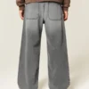 Washed Grey Super Baggy Jeans