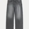 Washed Grey Super Baggy Jeans