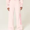 Wide-Leg Logo Sweatpants