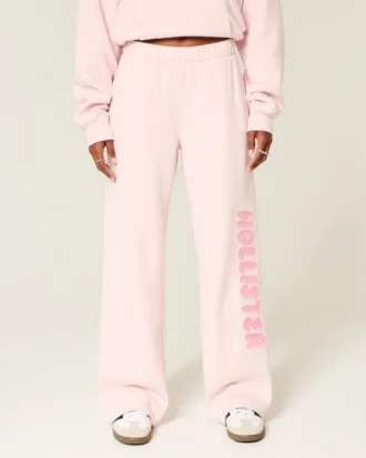 Wide-Leg Logo Sweatpants