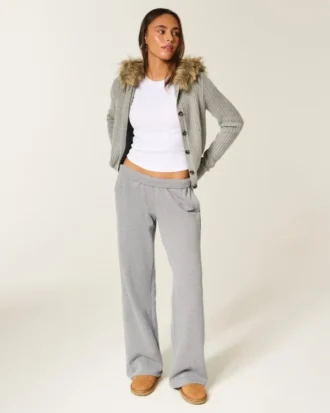 Wide-Leg Sweatpants