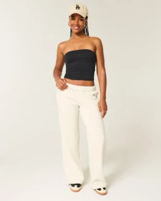 Wide-Leg Sweatpants