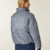 Zip-Up Pattern Puffer Jacket