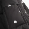 Zip-Up Pattern Puffer Jacket