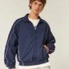 Zip-Up Windbreaker Jacket